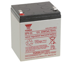 Enersys Yuasa NPX-25T Sealed Rechargeable Battery - 12V 5Ah - .250"