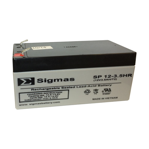 Sigmas SP 12-3.5HR Battery - 12 Volt 3.5Ah with .250" Width Tabs