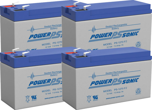APC RBC8 Replacement Batteries - 12v 7Ah F2 Batteries (4 Pieces)