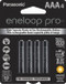 Panasonic eneloop pro AAA Rechargeable Batteries - 4 Pack