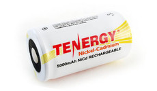 Tenergy 20501 - 1.2 Volt 5000mAh D Cell Ni-Cd Battery