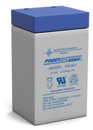 Power-Sonic PS-621 Battery - 6 Volt 2.0 Amp Hour