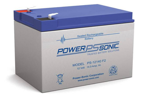 Power-Sonic PS-12140 F2 Battery - 12 Volt 14.0 Amp Hour