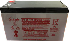 Data Safe NPX-35 Battery by Enersys (.187" Fast On Tabs)