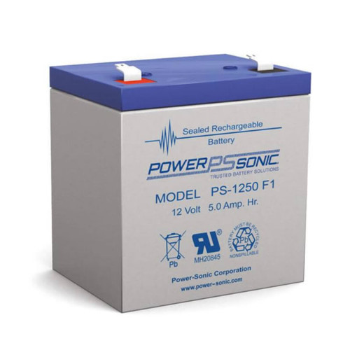 B.B. Battery BP5-12 (.187") - 12V 5Ah AGM - VRLA Rechargeable