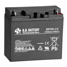 B.B. Battery BP20-12 (Nut & Bolt) - 12V 20Ah AGM - VRLA Rechargeable Battery