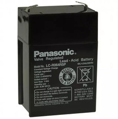 LC-R064R5P Panasonic Battery - 6V 4.5Ah AGM - Sealed Rechargeable