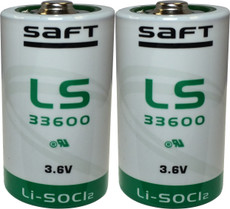 Takex TXF-125E Batteries - LS33600 3.6 Volt 17Ah D Cell Lithium (2 Pack)