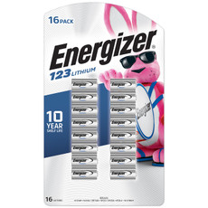 Energizer 123 3V Lithium Battery (16 Pack)