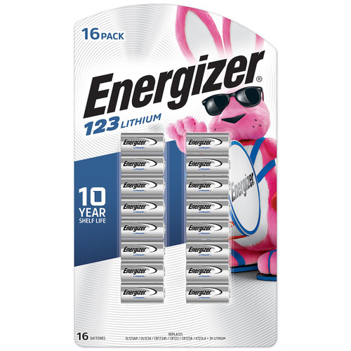 Energizer 123 3V Lithium Battery (16 Pack)