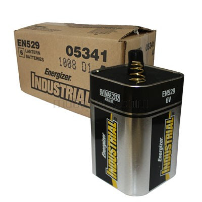 Energizer EN529 Battery (Case of 6) Volt Flashlight / Lantern w/Spring Terminals