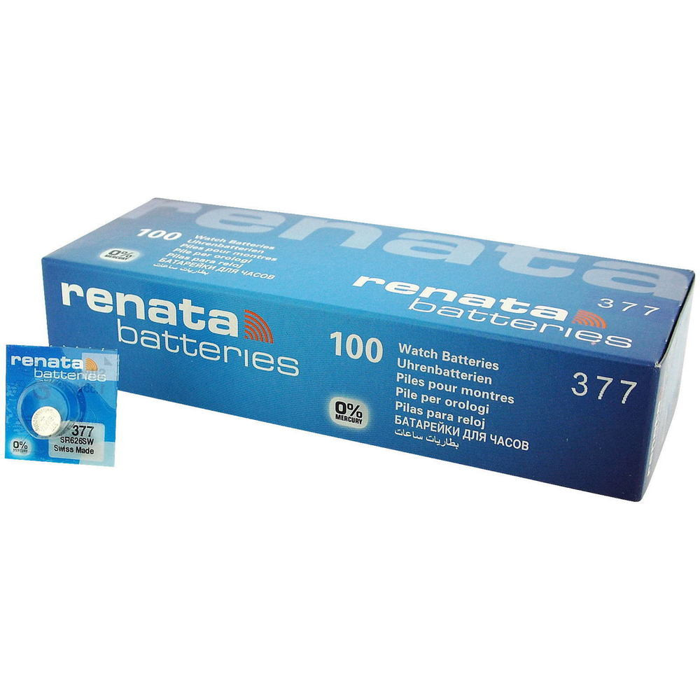 Renata 377 - SR626SW Battery - 100 Pieces