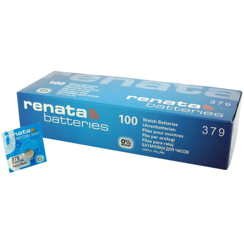 Renata 379 - SR521SW Battery - 100 Pieces