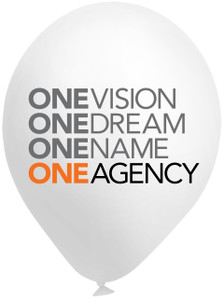 White branded balloon