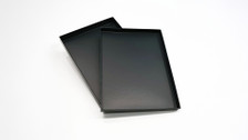 Internal space holds booklets, folders, flyers and more