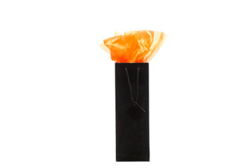 Wine Bags Black with Tissue paper (pack of 10)