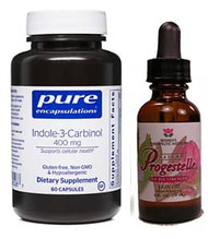 Deluxe Uterus Health Kit (SMALLER than a Grapefruit): 
Indole-3-Carbinol, Progestelle