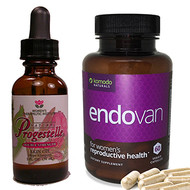 Deluxe ENDO Health Kit (Endovan, Progestelle) - Nattokinase dissolves blood clots and adhesions - 1 bottle of Progestelle and 1 bottle of Endoovan - Nattokinase dissolves blood clots and adhesions.