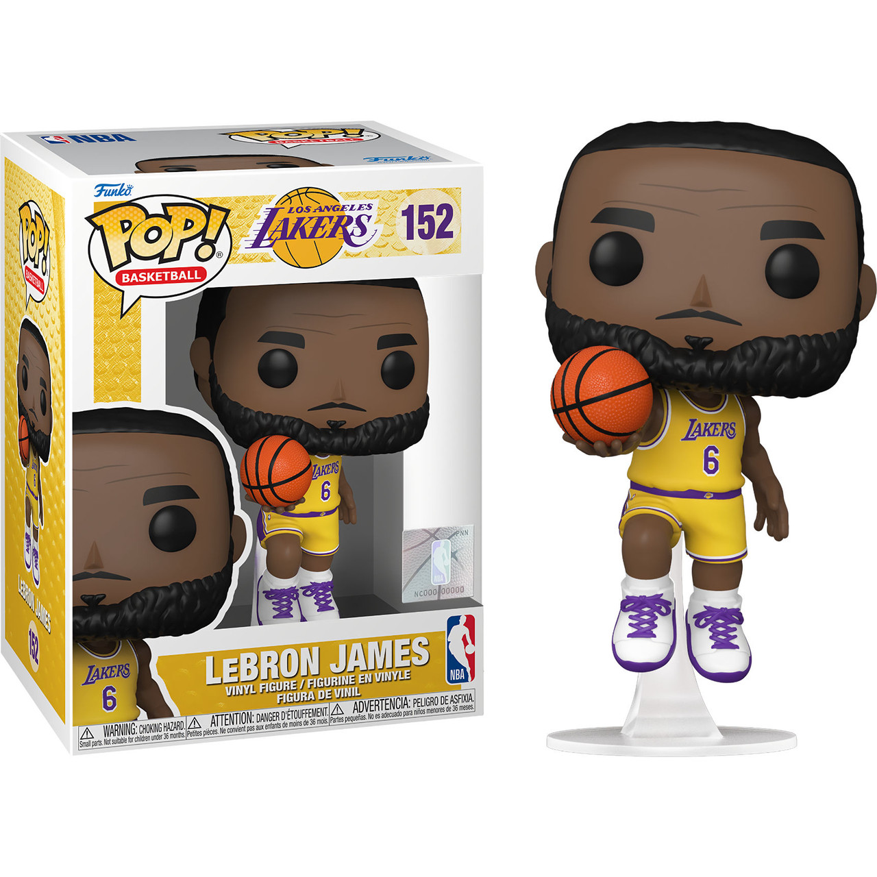  Funko POP NBA: Lakers - Lebron James, Multicolor (57628) :  Funko NBA Pop!: Sports & Outdoors