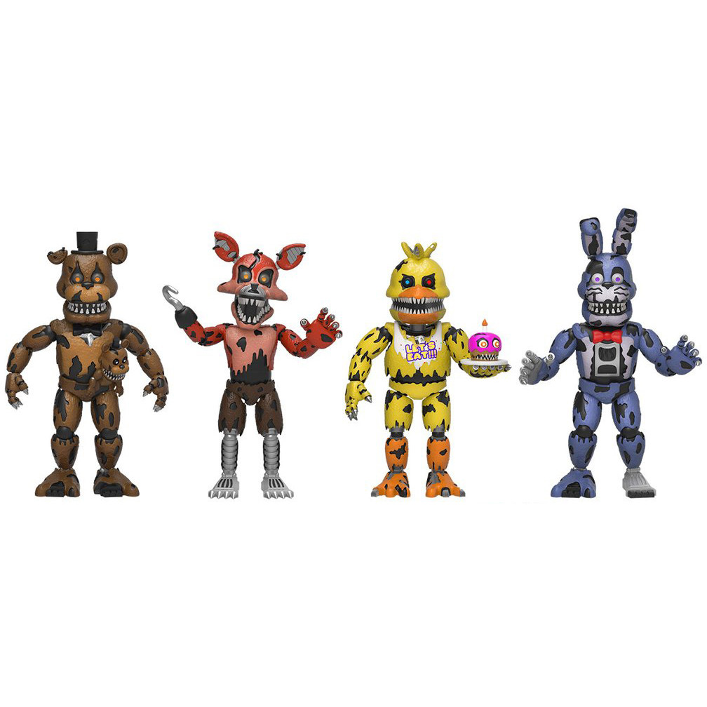 Nightmare Freddy, Nightmare Foxy, Nightmare Chica, Nightmare Bonnie: Funko  x Five Nights at Freddy's Action Figure - ToysDiva