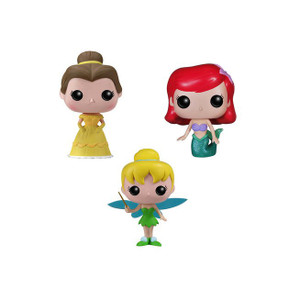 Belle, Tinker Bell, Ariel Tin Boxset: Pocket POP! x Disney Mini-Figure