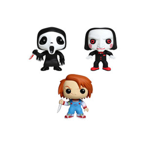 Ghost Face, Chucky, Billy Tin Boxset: Pocket POP! x Horror Classic Mini-Figure