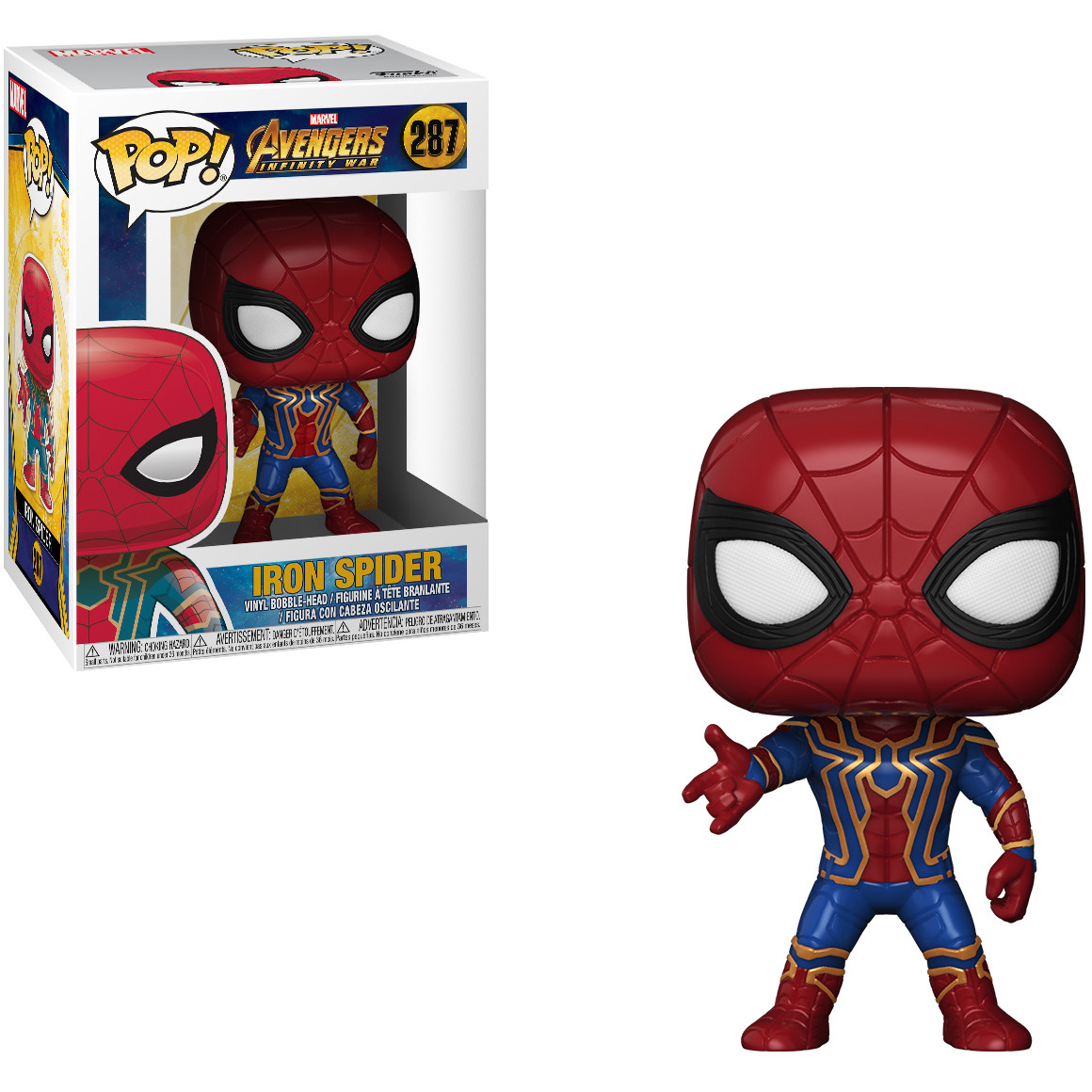 Iron Spider: Funko POP! Marvel x Avengers - Infinity War Vinyl Figure ...