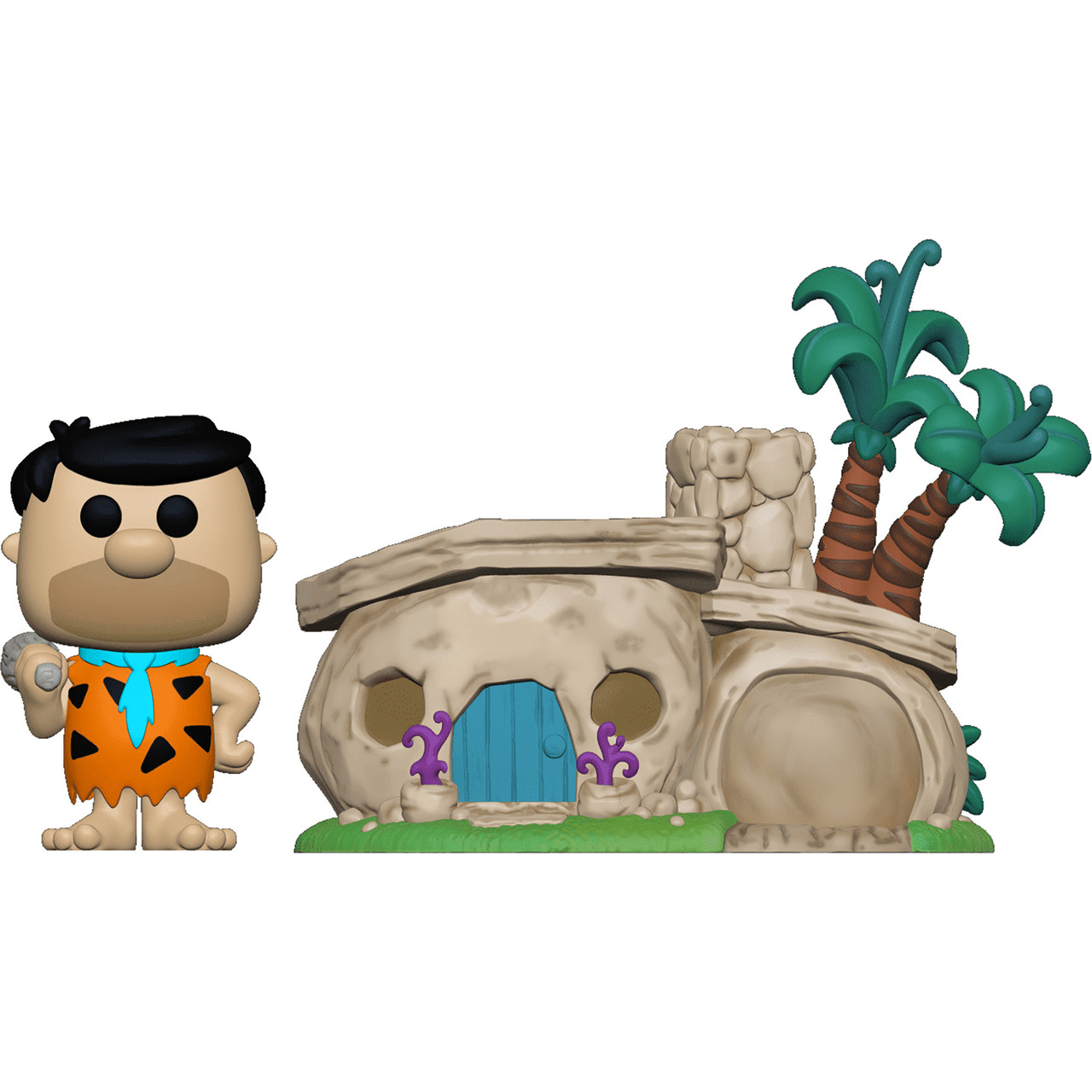 Fred Flintstone with House: POP! Town x Hanna-Barbera The Flintstones Vinyl  Figure [#014 / 47681] - ToysDiva