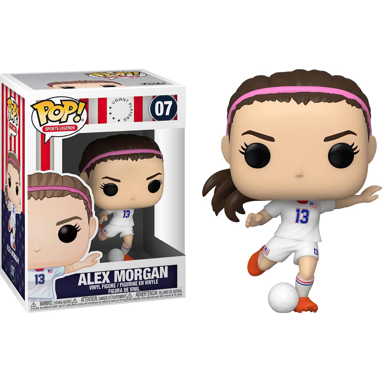 Alex Morgan: Funko POP! Sports Legends x USWNT Vinyl Figure [#007 / ...