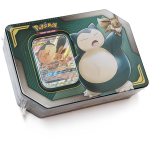 Eevee & Snorlax:  Pokemon GX Tag Team Trading Card Tin Box  [80529]