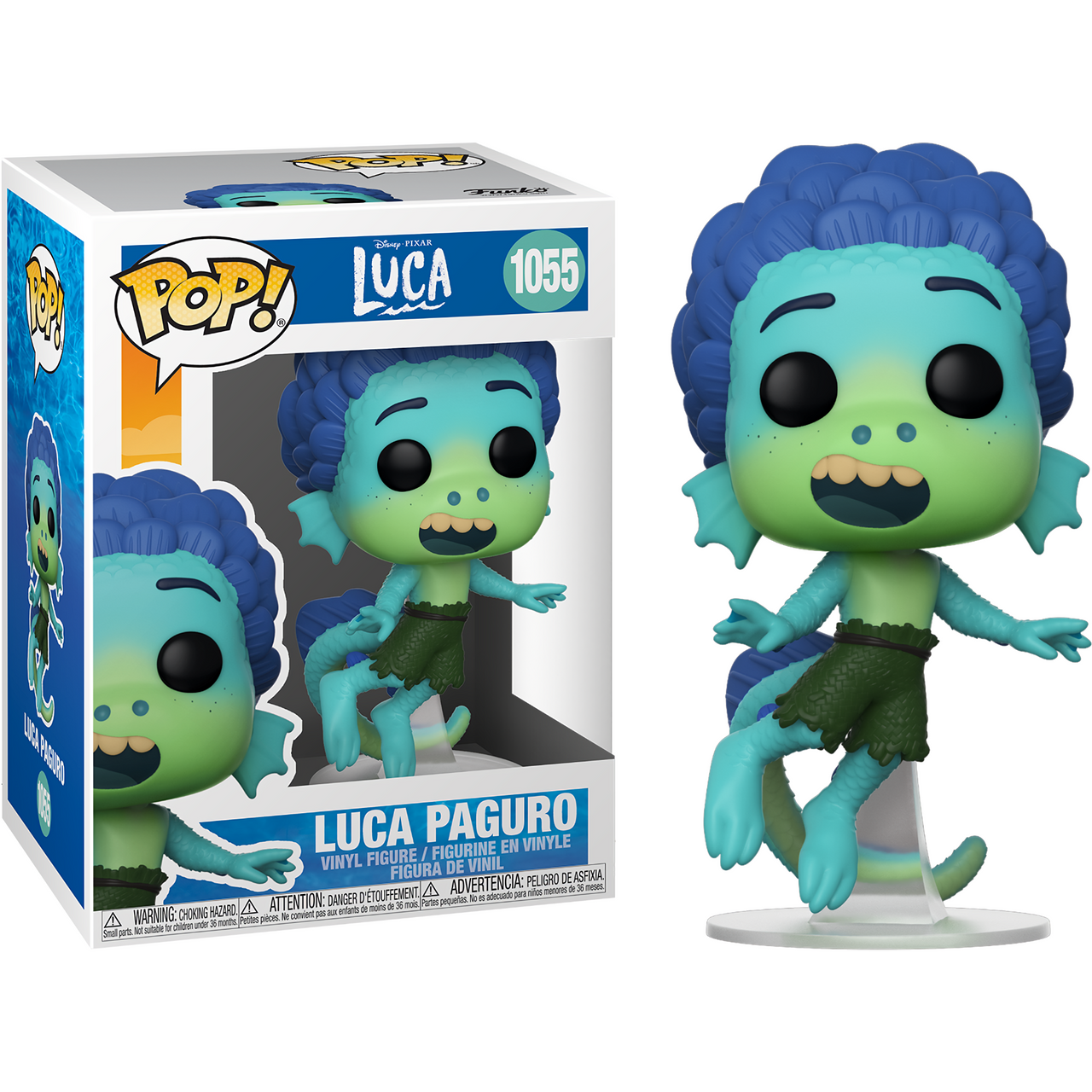 Funko Pop Disney Pixar Luca - Luca Paguro (Sea Monster) #1055 New