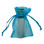 3 x 4" Turquoise Organza Bag (with a 1/3oz Rollon - Sold Separately)