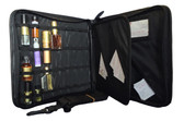 Open Portable Display with examples of bottles that can fit