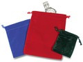 Velvet Pouches featuring Blue, Red and Black
