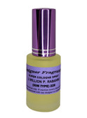 1oz Frosted Round Super Cologne Spray w/ Purple Sprayer