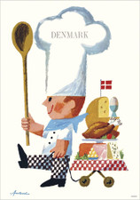Danish Food Denmark A3 Poster