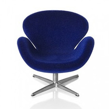 AJ Swan chair, dark blue 1:16 minimii