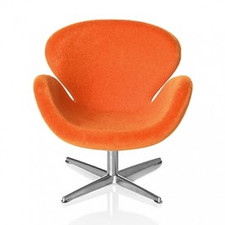AJ Swan chair, orange 1:16 minimii
