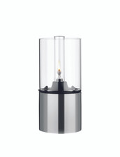 Stelton EM oil lamp, clear glass shade, 7.1 x 3.4 in. (US)