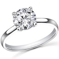 14k Gold Diamond Solitaire Engagement Ring .75ct (3/4ct)