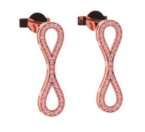 .50CT t.w Pink Diamond Infinity Earrings in 14k Two-Tone Gold