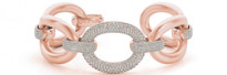 Chain-Hook Diamond Bracelet in 14k Rose Gold (5.26ctw)