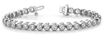 1CT DIAMONDS BRACELETS ROUND SETTING  