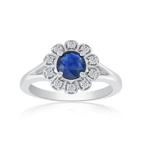 diamonds&sapphire ring 