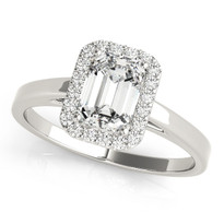  Halo Diamond Engagement Ring 14k Gold