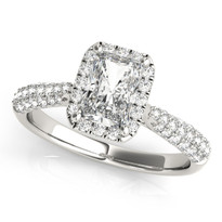 Multirow Engagement Diamond Ring 14k Gold 