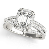 Two Tone Lab Grown 14K Gold Diamond Ring