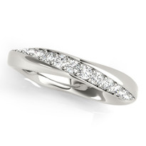 WEDDING BAND 13 STONE DIAMOND 14k GOLD