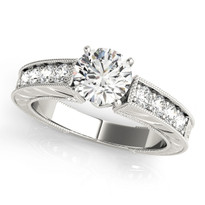 ANTIQUE DIAMOND ENGAGEMENT RING 14k GOLD