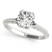 1 1/6 ct tw  DIAMOND MULTIROW ENGAGEMENT RINGS 